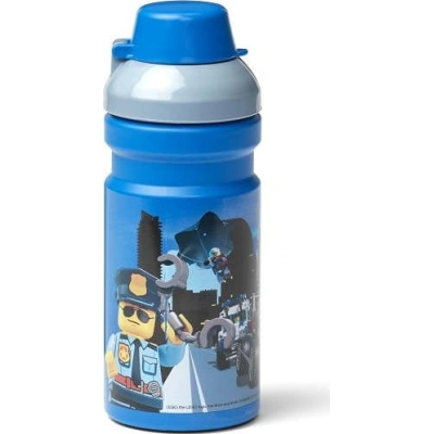 Dětská modrá láhev na vodu LEGO® City, 390 ml