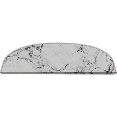 Bílé nášlapy na schody v sadě 16 ks 20x65 cm Marble Dream – Vitaus