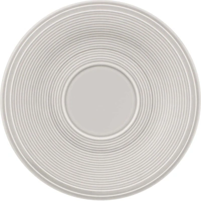 Bílo-šedý porcelánový podšálek Villeroy & Boch Like Color Loop, ø 15,5 cm