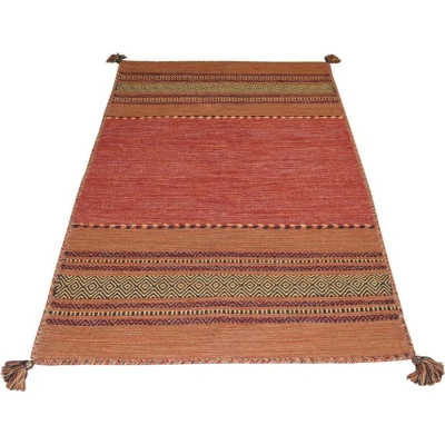 Oranžový bavlněný koberec Webtappeti Antique Kilim, 120 x 180 cm