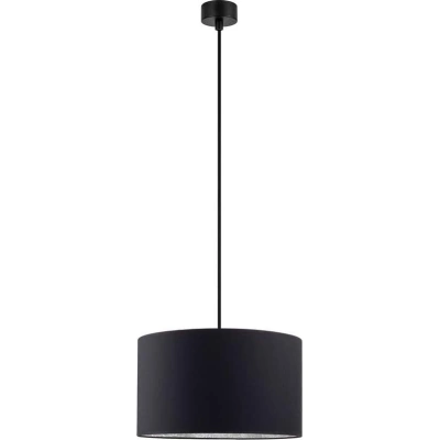 Černé závěsné svítidlo s vnitřkem ve stříbrné barvě Sotto Luce Mika, ⌀ 36 cm