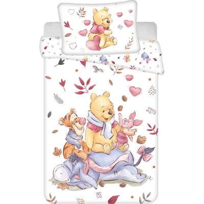 Bavlněné dětské povlečení do postýlky 100x135 cm Winnie the Pooh – Jerry Fabrics