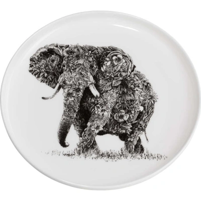 Bílý porcelánový talíř Maxwell & Williams Marini Ferlazzo Elephant, ø 20 cm