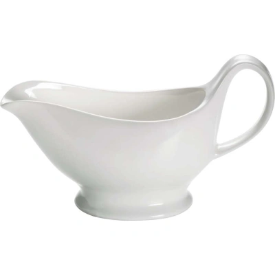 Bílá porcelánová nálevka na omáčku Maxwell & Williams Basic, 400 ml