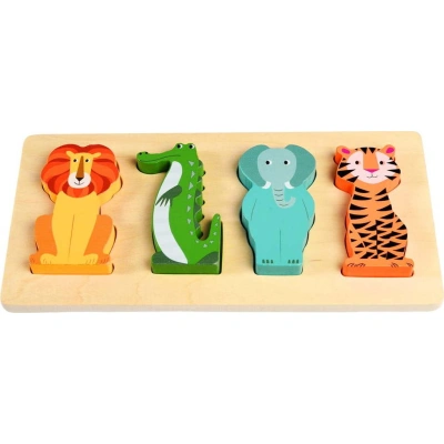 Dřevěné puzzle Colourful Creatures – Rex London