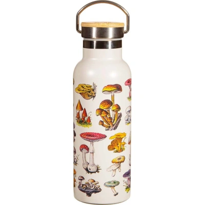 Krémová nerezová dětská lahev 500 ml Vintage Mushroom - Sass & Belle