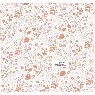 Bílo-světle hnědá dětská deka 120x120 cm Caramel Meadow – Malomi Kids