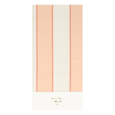 Ubrus 137x259 cm Peach Stripe – Meri Meri