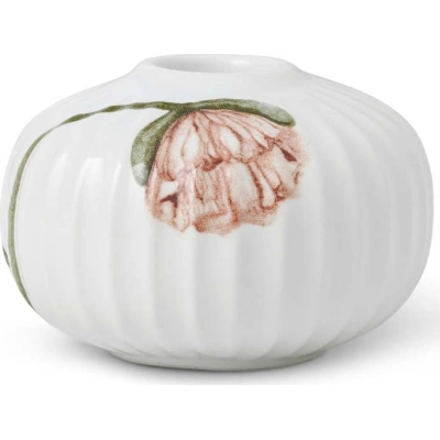 Bílý porcelánový svícen Kähler Design Poppy, ø 7,5 cm