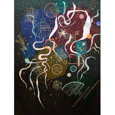 Obraz - reprodukce 50x70 cm Mouvement I, Wassily Kandinsky – Fedkolor