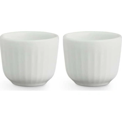 Sada 2 bílých porcelánových misek na vajíčka Kähler Design Hammershoi, ⌀ 8 cm