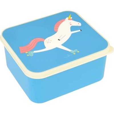 Modrý svačinový box s jednorožcem Rex London Magical Unicorn