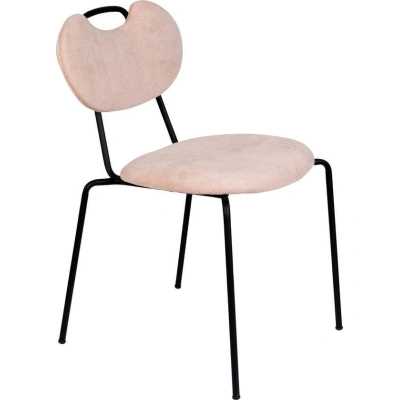 Světle růžové jídelní židle v sadě 2 ks Aspen – White Label