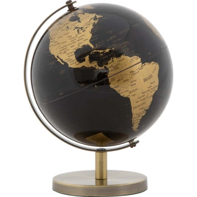 Dekorace ve tvaru globusu Mauro Ferretti Globe Bronze, ø 13 cm