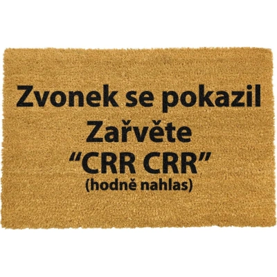 Rohožka z přírodního kokosového vlákna Artsy Doormats Crr!, 40 x 60 cm