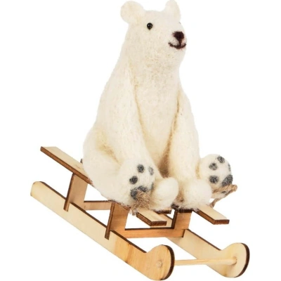 Vánoční figurka Polar Bear – Sass & Belle