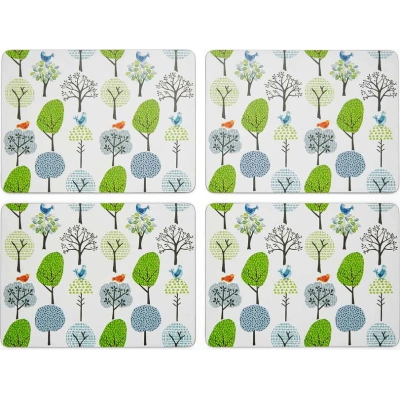 Korková prostírání v sadě 4 ks 21.5x29 cm Forest Birds – Cooksmart ®