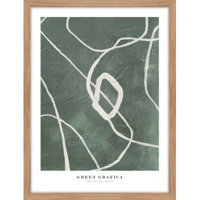 Plakát v rámu 32x42 cm Green Grafica – Malerifabrikken