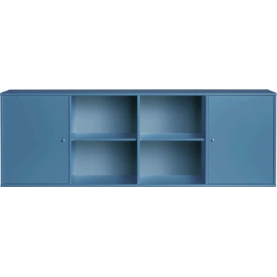 Modrá nízká závěsná komoda 176x61 cm Mistral – Hammel Furniture