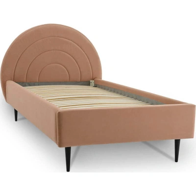 Růžová dětská postel s úložným prostorem 120x200 cm Rainbow – Scandic