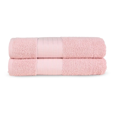Růžové froté bavlněné osušky v sadě 2 ks 70x140 cm – Good Morning