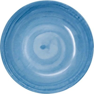 Světle modré hluboké porcelánové talíře v sadě 6 ks ø 21 cm Tangeri blue – Villa Altachiara