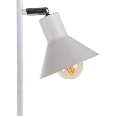 Bílá stojací lampa (výška 143 cm) Simplico – Ixia