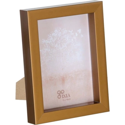 Plastový stojací rámeček v bronzové barvě 15,5x20,5 cm – Ixia