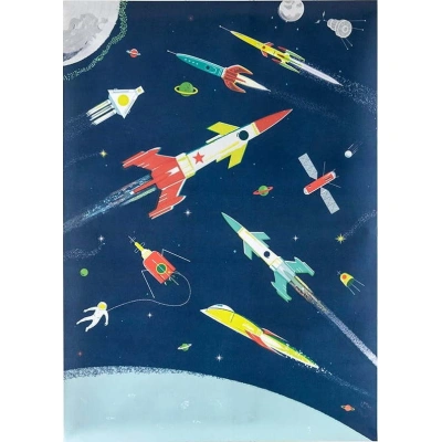 Plakát 50x70 cm Glow id the Dark Space Age – Rex London