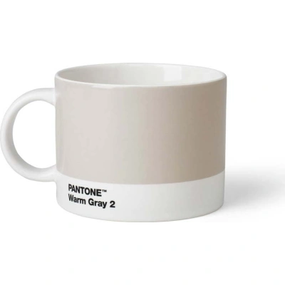 Bílý/šedý keramický hrnek 475 ml Warm Gray 2 – Pantone