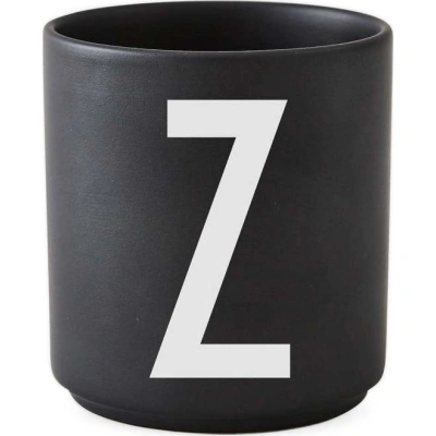 Černý porcelánový hrnek Design Letters Alphabet Z, 250 ml