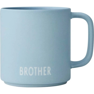 Modrý porcelánový hrnek 175 ml Brother – Design Letters