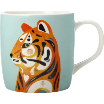 Modrý porcelánový hrnek Maxwell & Williams Pete Cromer Tiger, 375 ml