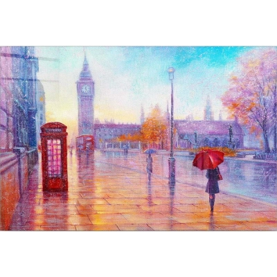 Skleněný obraz 100x70 cm London – Wallity