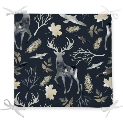 Vánoční podsedák s příměsí bavlny Minimalist Cushion Covers Wild Forest, 42 x 42 cm