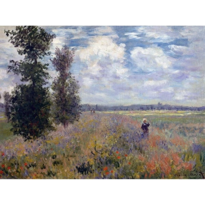 Reprodukce obrazu Claude Monet - Poppy Fields near Argenteuil, 40 x 30 cm