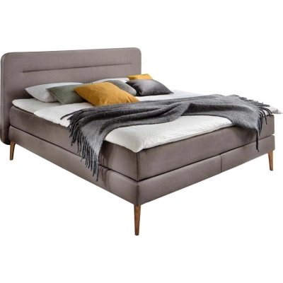 Šedohnědá boxspring postel 160x200 cm Massello – Meise Möbel