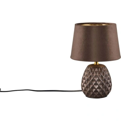 Hnědá stolní lampa (výška 27 cm) Ariana – Trio