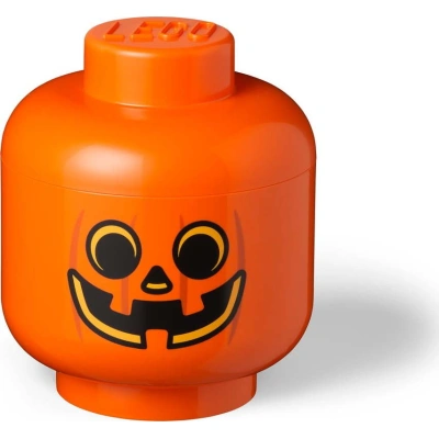 Oranžový úložný box LEGO® Pumpkin Head L