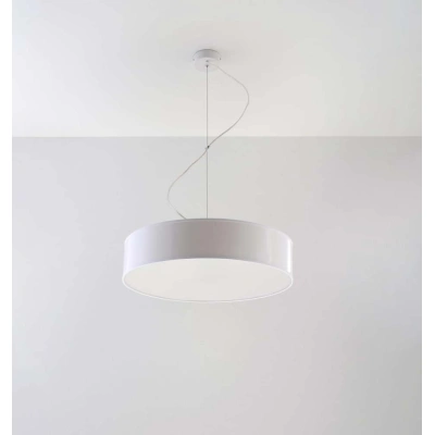 Bílé závěsné svítidlo ø 45 cm Atis – Nice Lamps