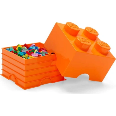 Oranžový úložný box čtverec LEGO®