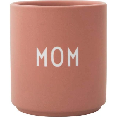 Růžovo-béžový porcelánový hrnek 300 ml Mom – Design Letters