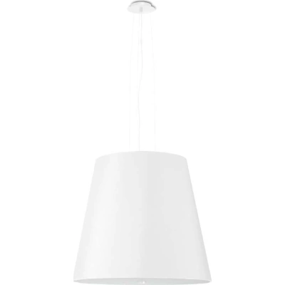 Bílé závěsné svítidlo se skleněným stínidlem ø 50 cm Tresco – Nice Lamps