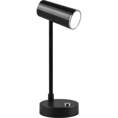 Leskle černá LED stmívatelná stolní lampa (výška 28 cm) Lenny – Trio