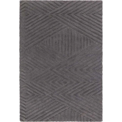 Antracitový vlněný koberec 160x230 cm Hague – Asiatic Carpets