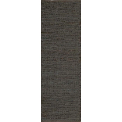 Tmavě šedý ručně tkaný jutový běhoun 66x200 cm Soumak – Asiatic Carpets