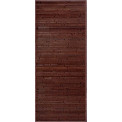 Tmavě hnědý bambusový koberec 75x175 cm – Casa Selección