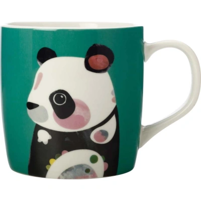 Tyrkysový porcelánový hrnek Maxwell & Williams Pete Cromer Panda, 375 ml