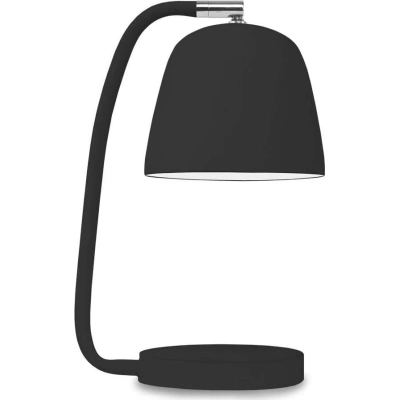 Černá stolní lampa s kovovým stínidlem (výška 28 cm) Newport – it's about RoMi