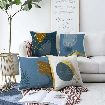 Sada 4 povlaků na polštáře Minimalist Cushion Covers Magical Night, 55 x 55 cm